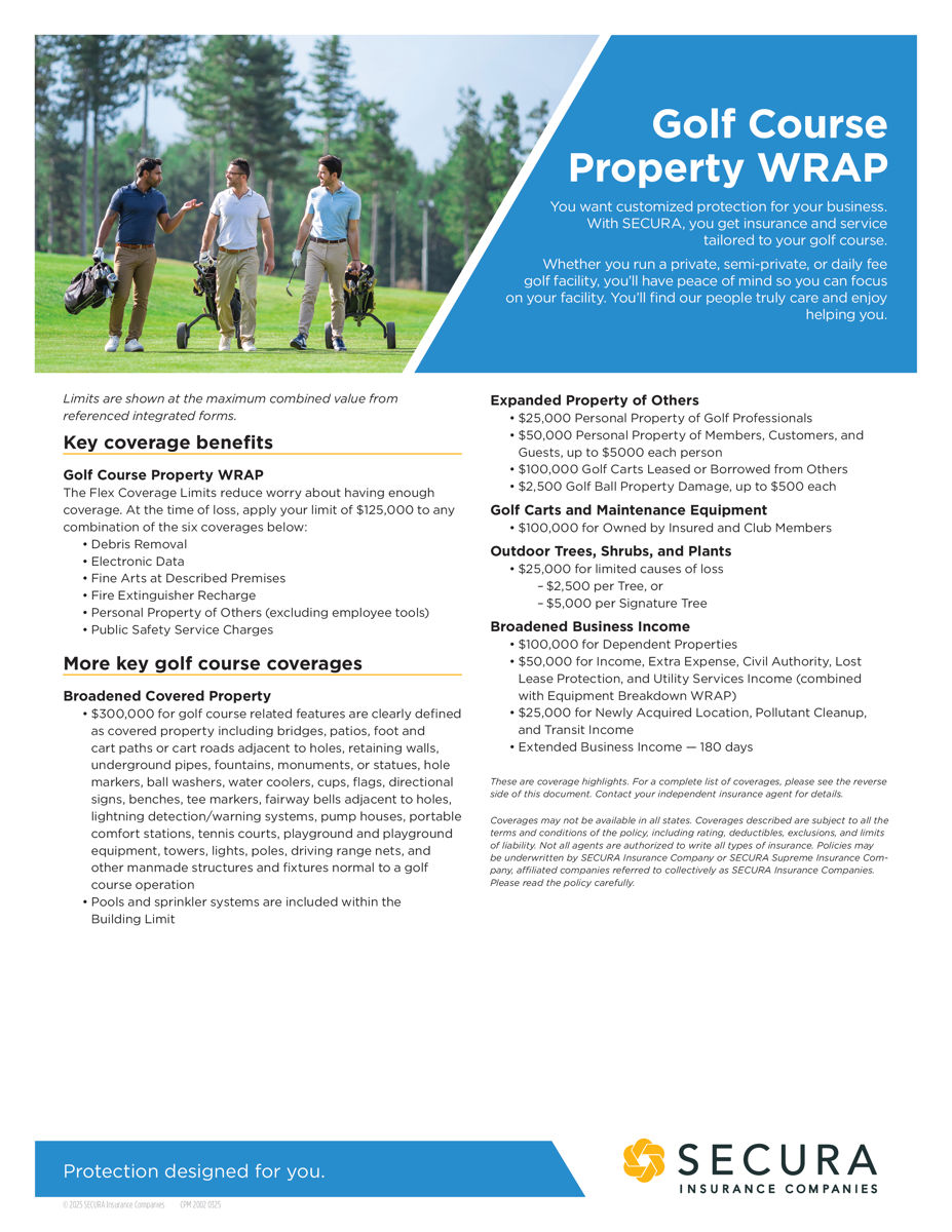 Golf Course Property WRAP Sell Sheet